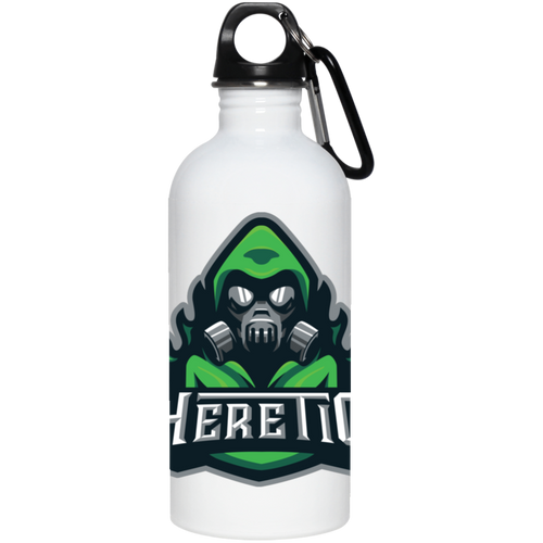 Heretic Logo Water Bottle Green - Tournament Survival