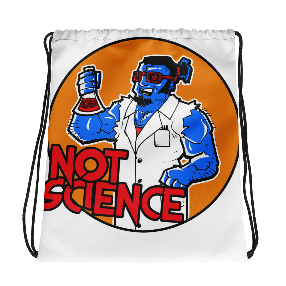 Not Science Drawstring bag